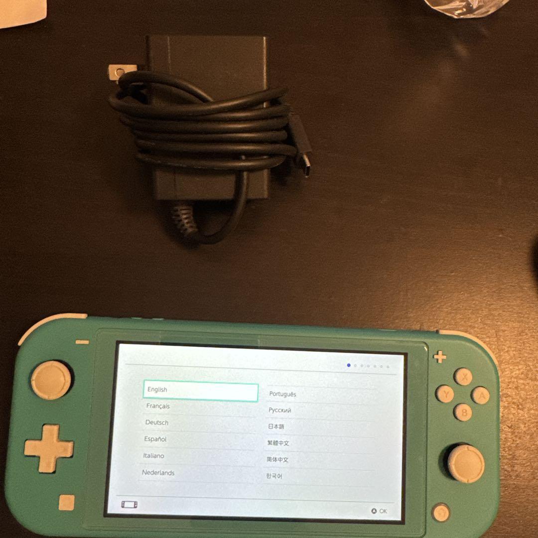 最新エルメス Nintendo Switch Lite ターコイズ 本体 + ACアダプター Nintendo Switch
