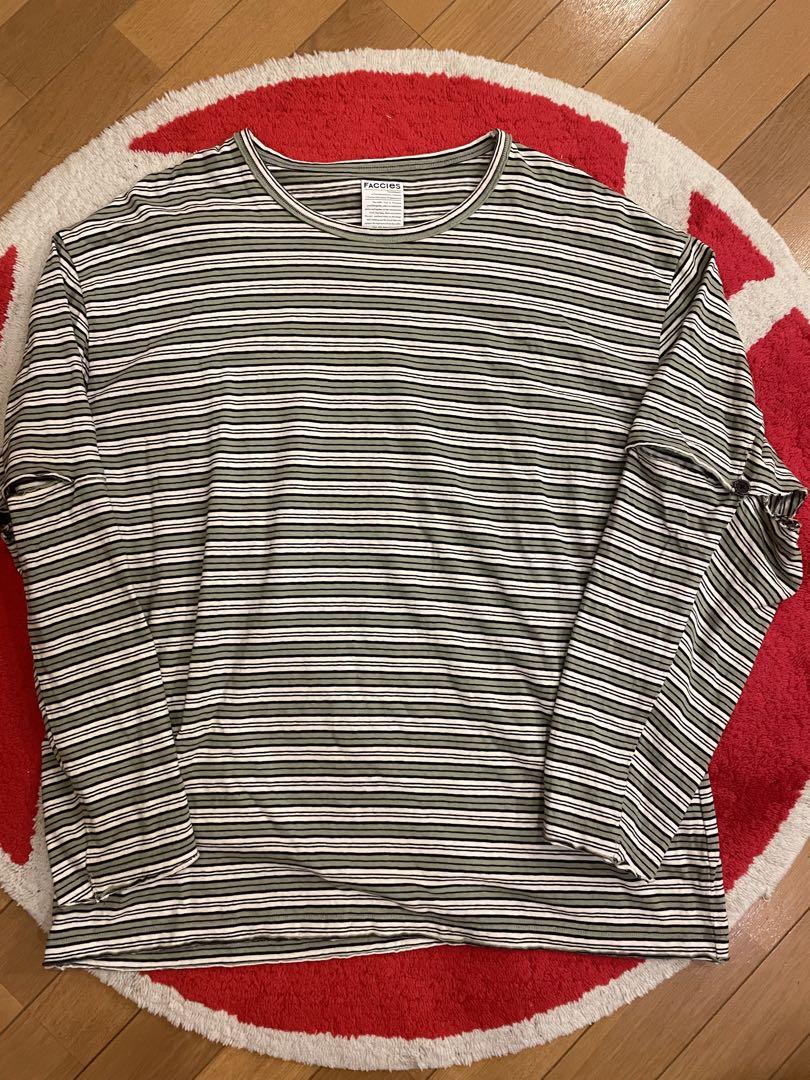 トップス FACCIES - Vintage Elbow Cut Bd Ls  Green