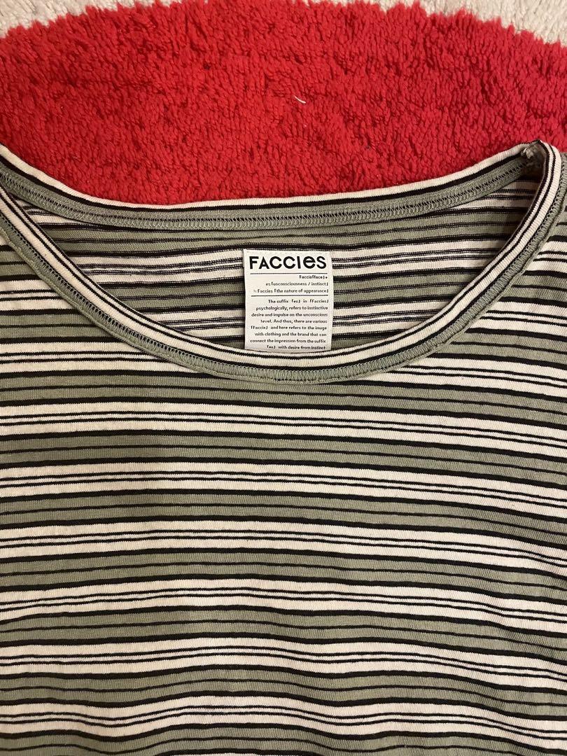 トップス FACCIES - Vintage Elbow Cut Bd Ls  Green