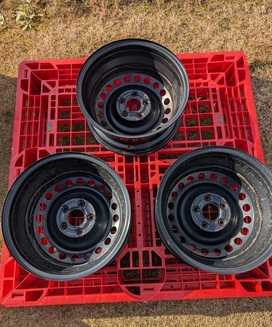 【中古品】日産 リーフ 純正スチールホイール 3本