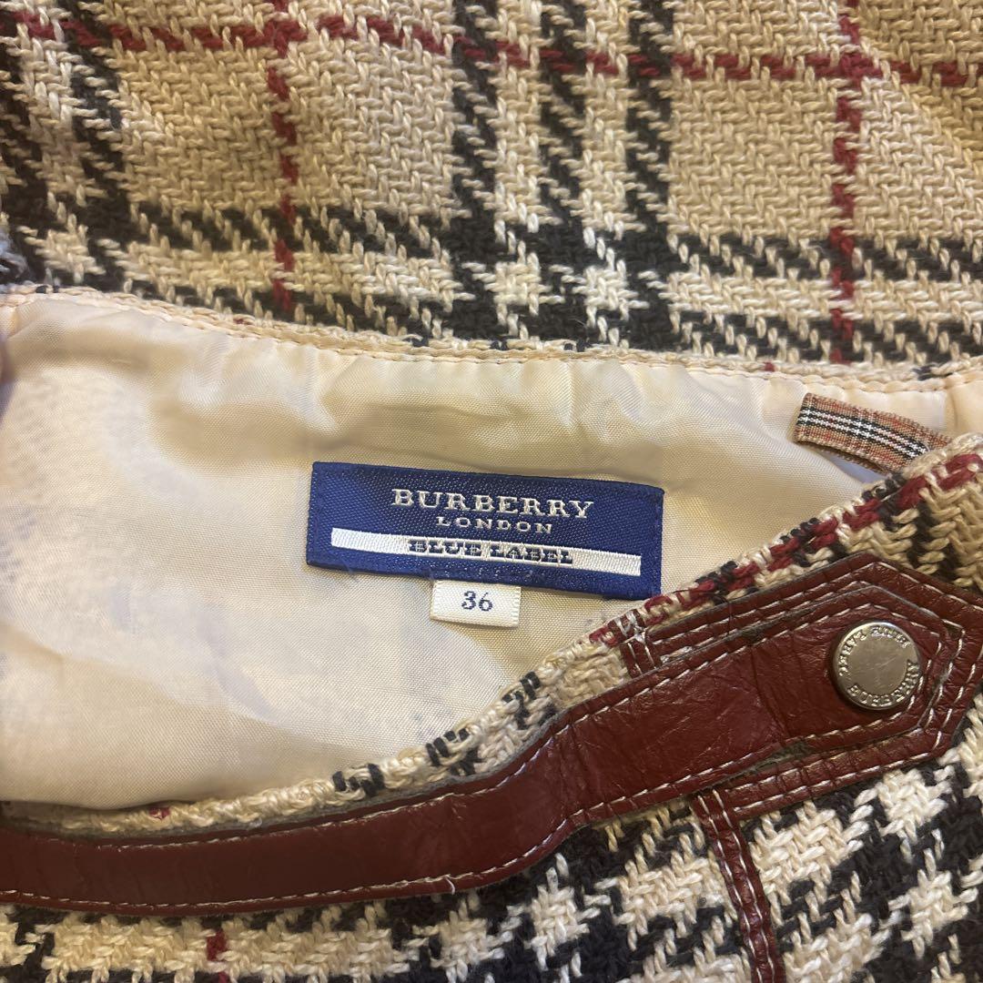 BURBERRY BLUE LABEL チェック柄スカート 36