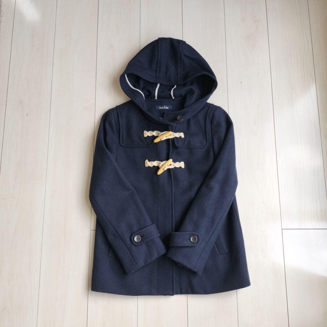 【希少】EASTBOY　イタリア生地　ダッフルコート　ココアブラウン　9号 EAST BOY（イーストボーイ）のダッフルコートは制服通販の