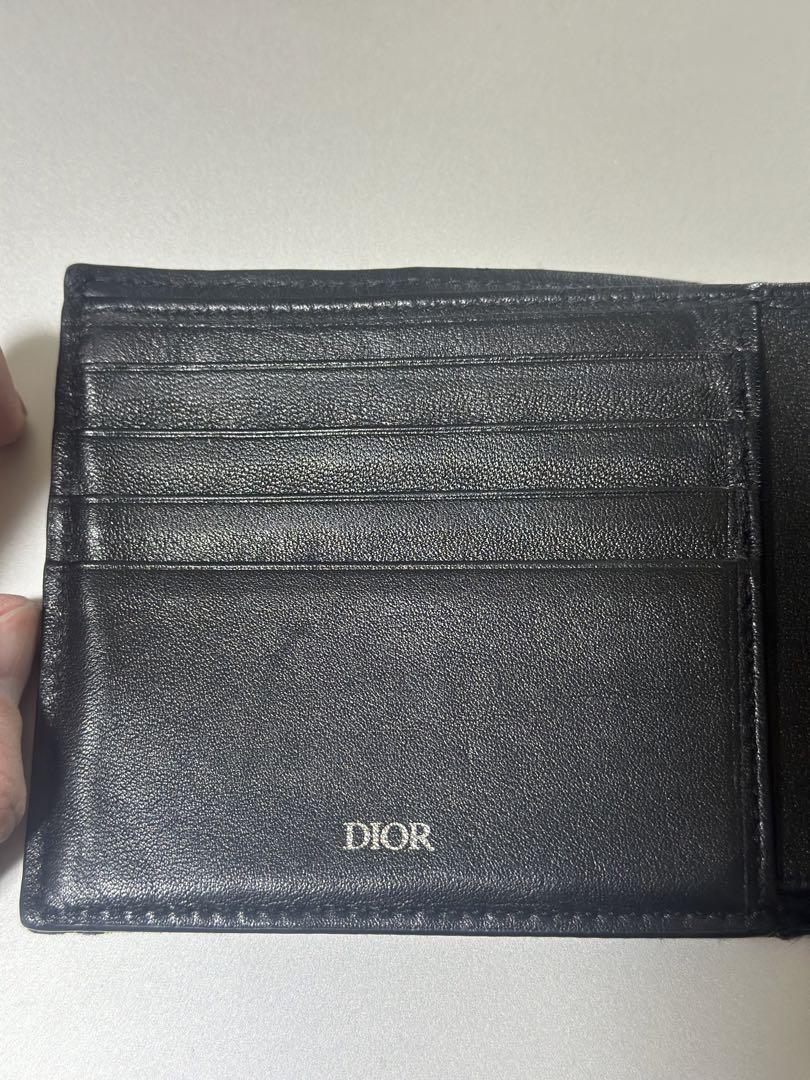 りゅぴ　Dior 二つ折り財布　オブリーク