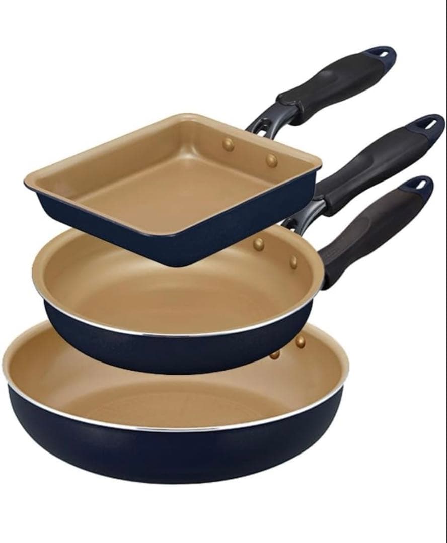 evercook フライパンセット ネイビー新品、♥