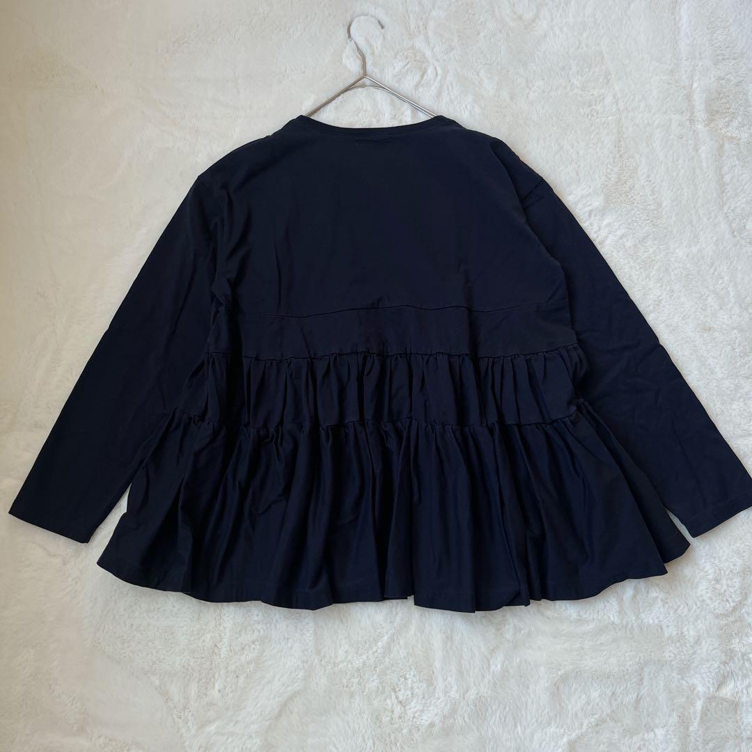 23AW yoriティアードカットソー 長袖 フレア プルオーバー F