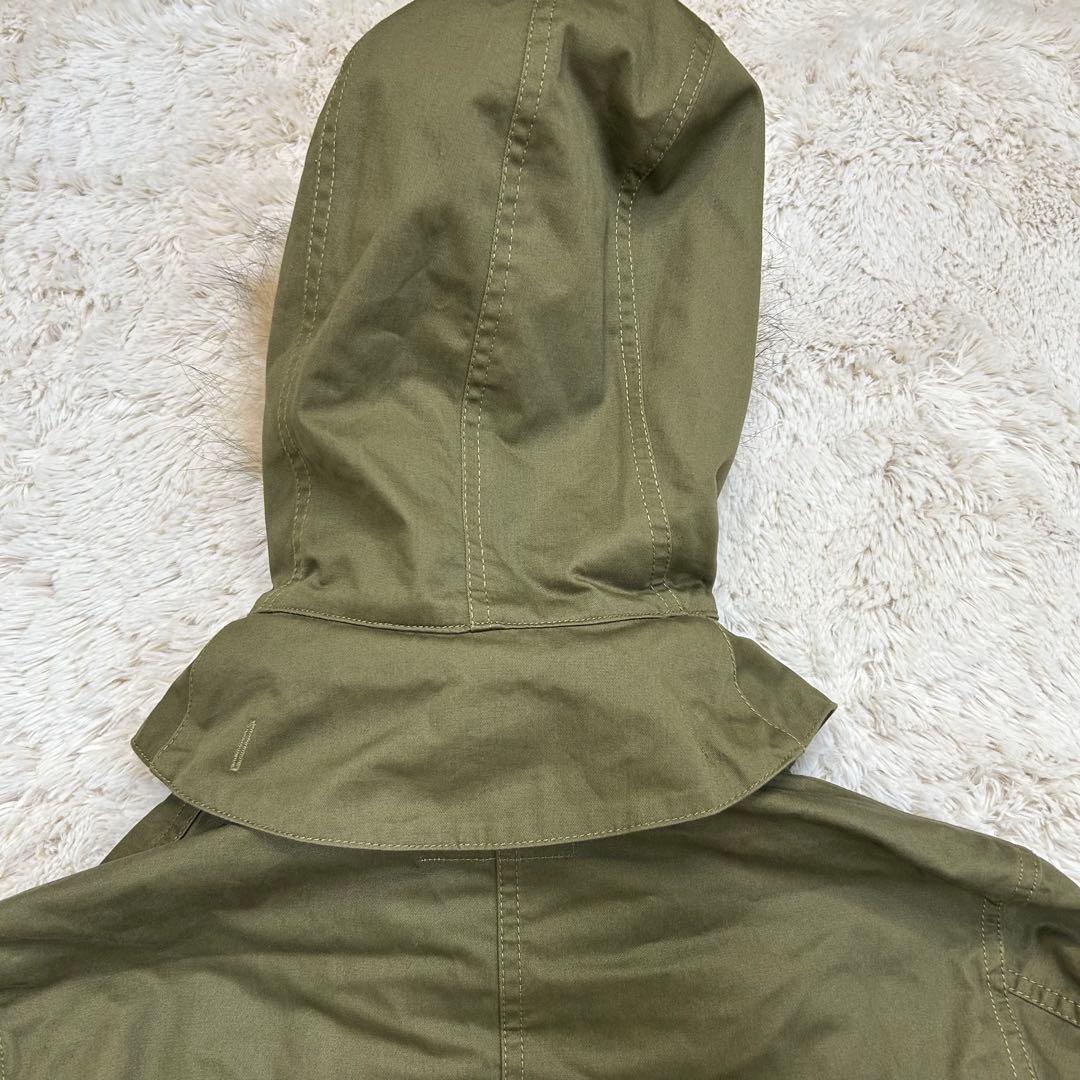 ジャーナルスタンダード モッズコート ファー ライナー付 カーキ M