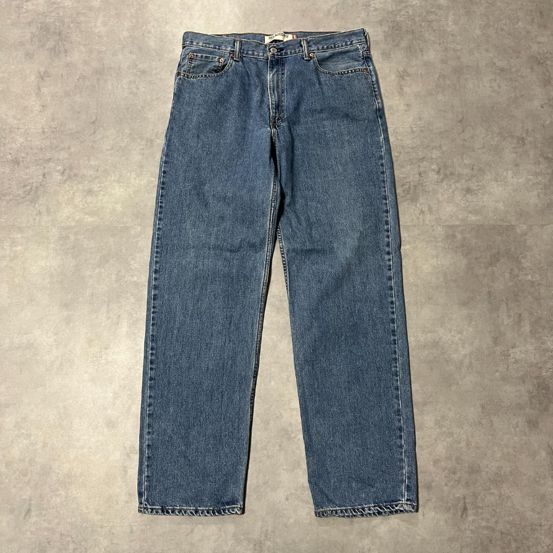 リーバイス550 Levis W36 ブルーデニム 青 パンツ 古着 13097