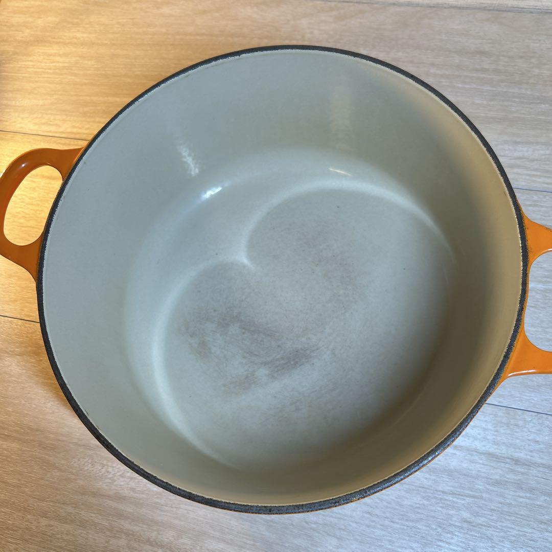 ルクルーゼ　ココットロンド　24cm オレンジ　両手鍋　鍋