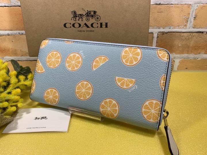 好評定番 COACH コーチ 長財布 オレンジ rfuw1-m76845186991 定番品質保証