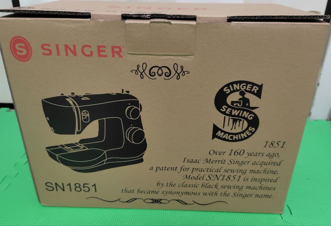 シンガー ミシン 黒 本体 電動ミシン SN1851