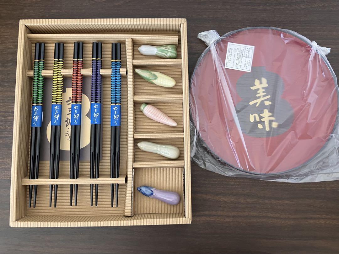 六三郎ごのみ食彩セット箸箸置きお盆