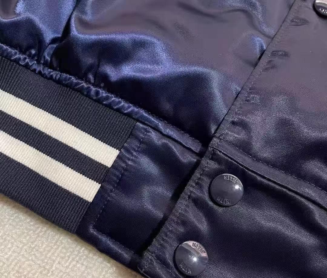 kith satin bomber jacket