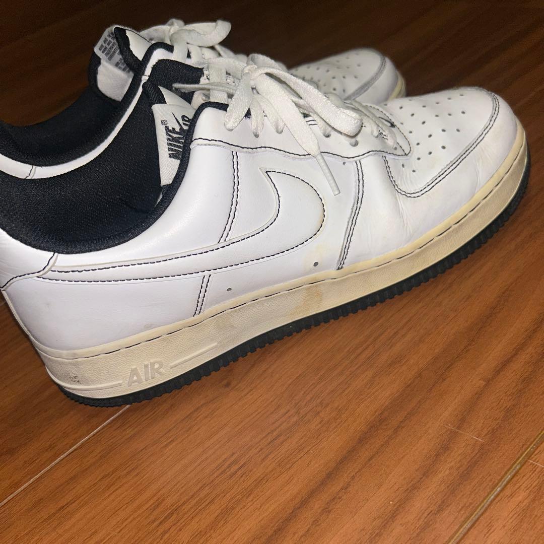 Nike Air Force 1 Low White-Black stitch