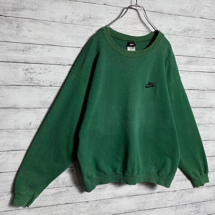 安い購入90s ナイキ スウォッシュ スウェット 刺繍ワンポイントロゴ