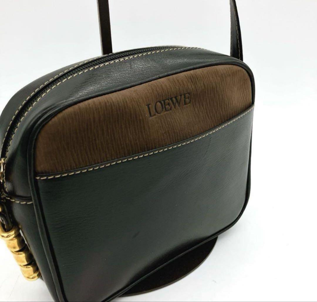 美品【LOEWE】ショルダーバッグ　ベラスケス　ロゴ型押し　レザー　ブラック 楽天市場】LOEWE ロエベ ショルダーバッグ ベラスケス レザー