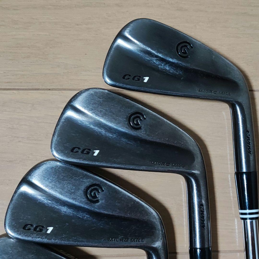 クリーブランドCleveland　CG1アイアン＃３～PW（Xフレックス)＋CG12 48度ウェッジ（WEDGEフレックス)（計9本）　黒色アイアン クリーブランド CG1 TOUR アイアン