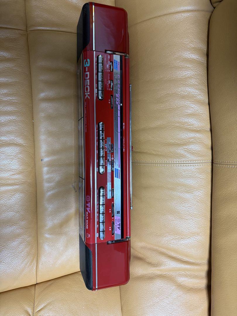 貴重】 National トリプル ラジオカセットRX-F333 ラジカセ