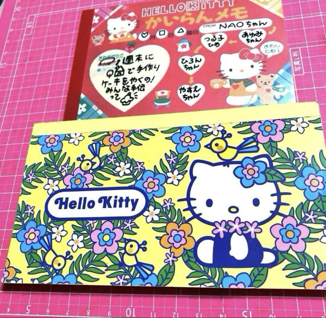 Hello Kitty メモ帳♡ ハイビスカス 人魚 海 平成レトロ レア