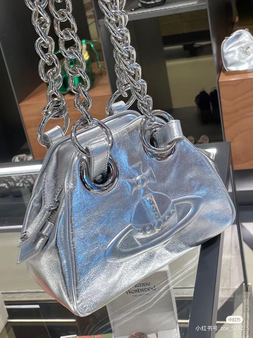 Vivienne Westwood チェーンハンドバッグ シルバー - メルカリ