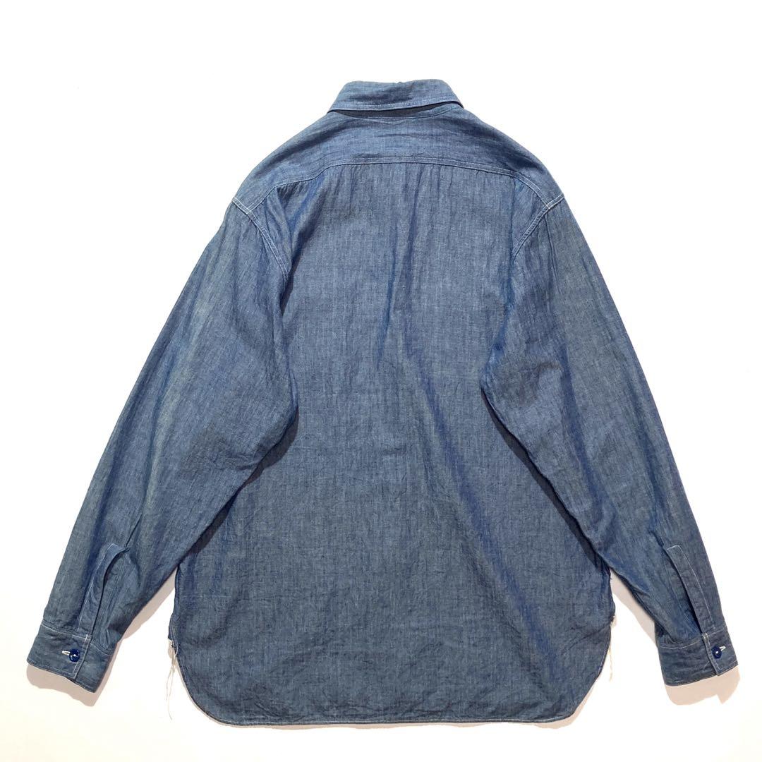 BUZZ RICKSON シャンブレーシャツ 15-15 1/2 マチ付き