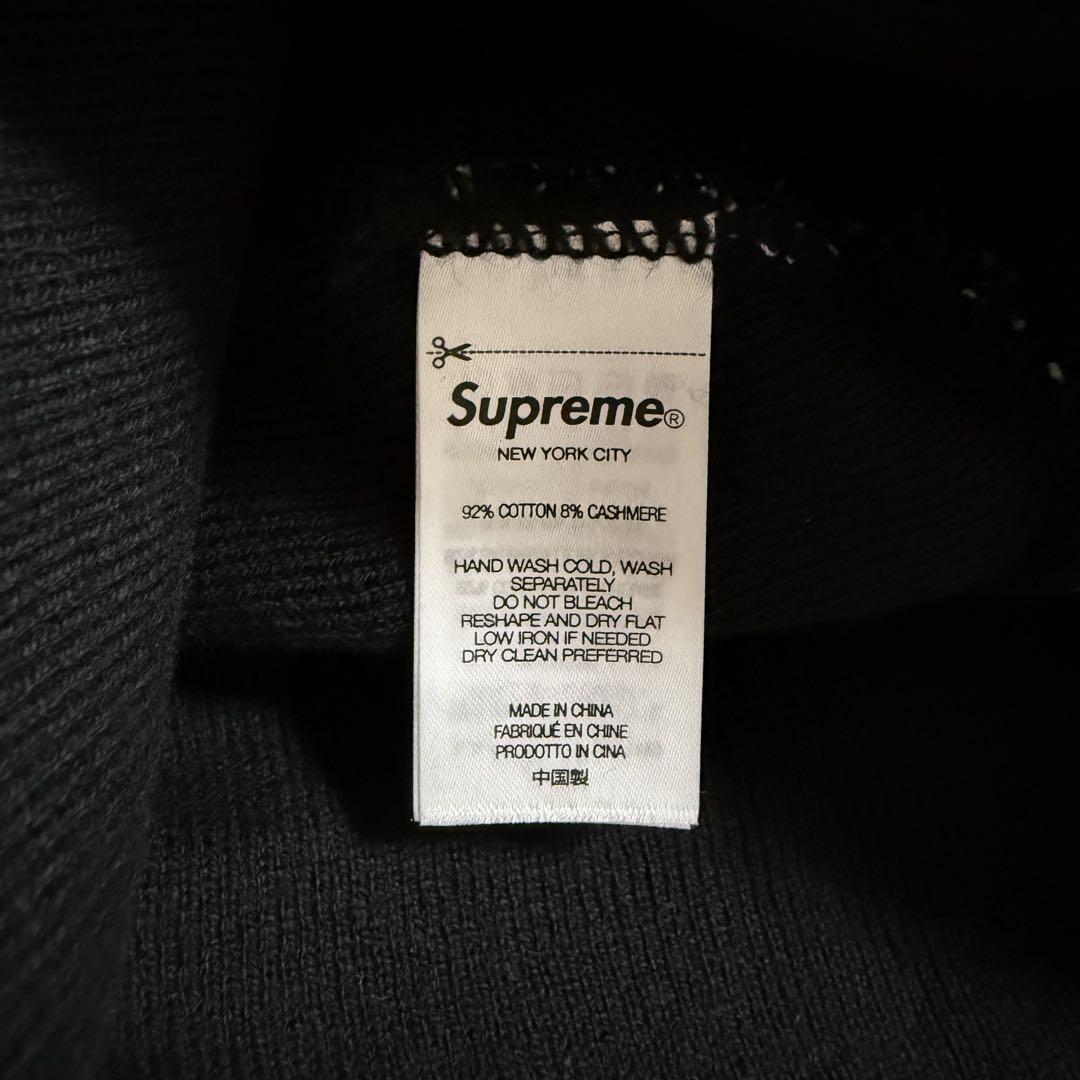 ほぼ未使用 Supreme Big Logo Beanie ブラック 24aw