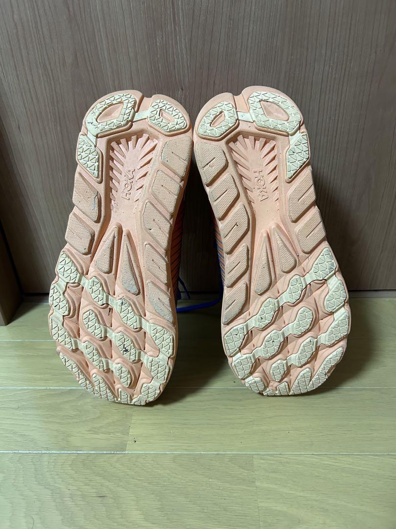 HOKA ランニングシューズ 青/オレンジ　リンコン3ワイド　27.5