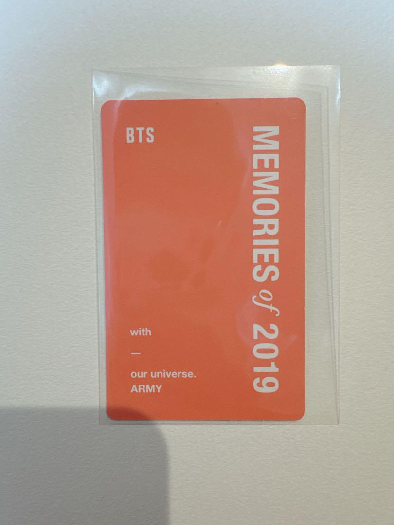 bts memories 2019 V テヒョン トレカ - メルカリ