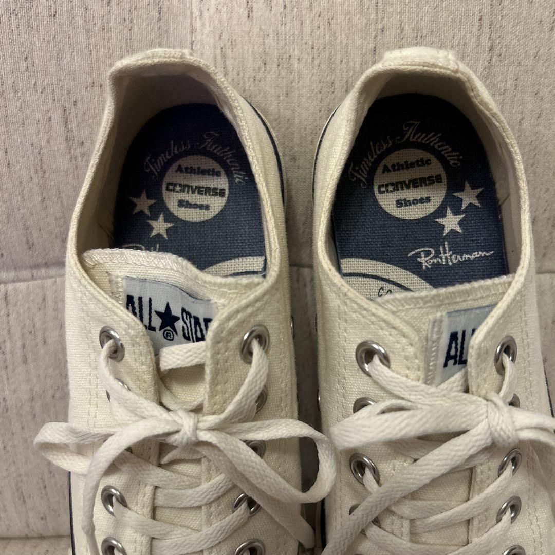 ロンハーマン xコンバース ALL STAR WHITE 27cm