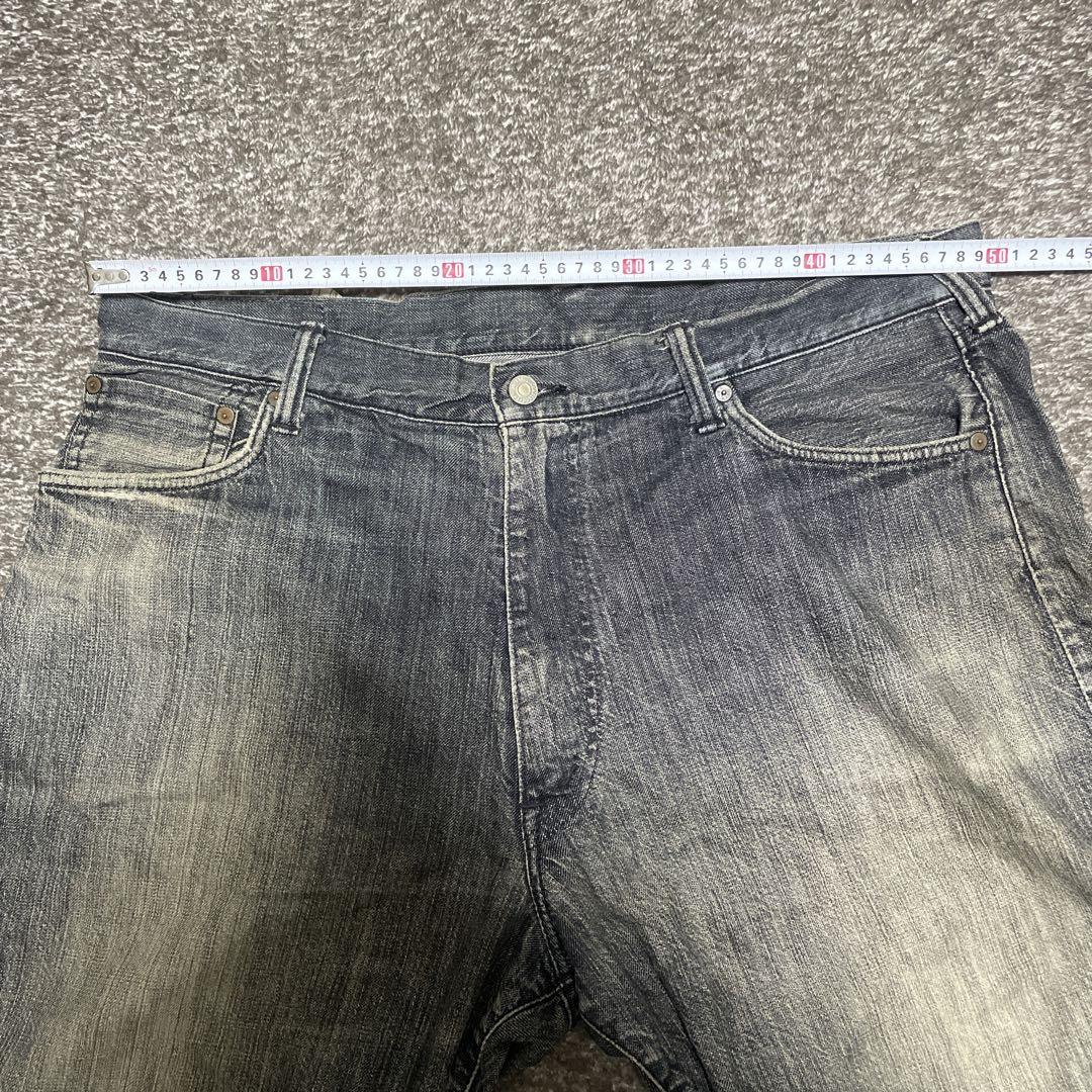 エヴィス　38インチ　ブラックデニム ハーフパンツ エビス LOT7001