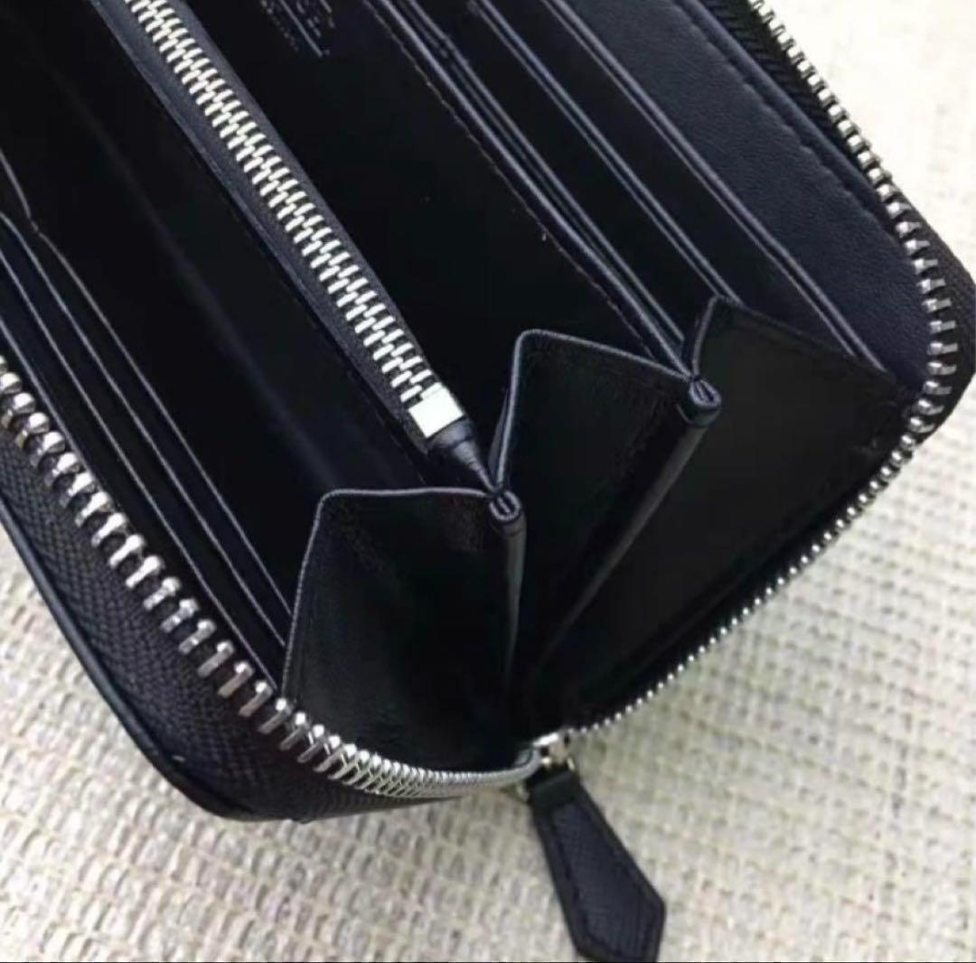 【新品】COACH コーチ 財布 ブラック エンボス加工 オプアート