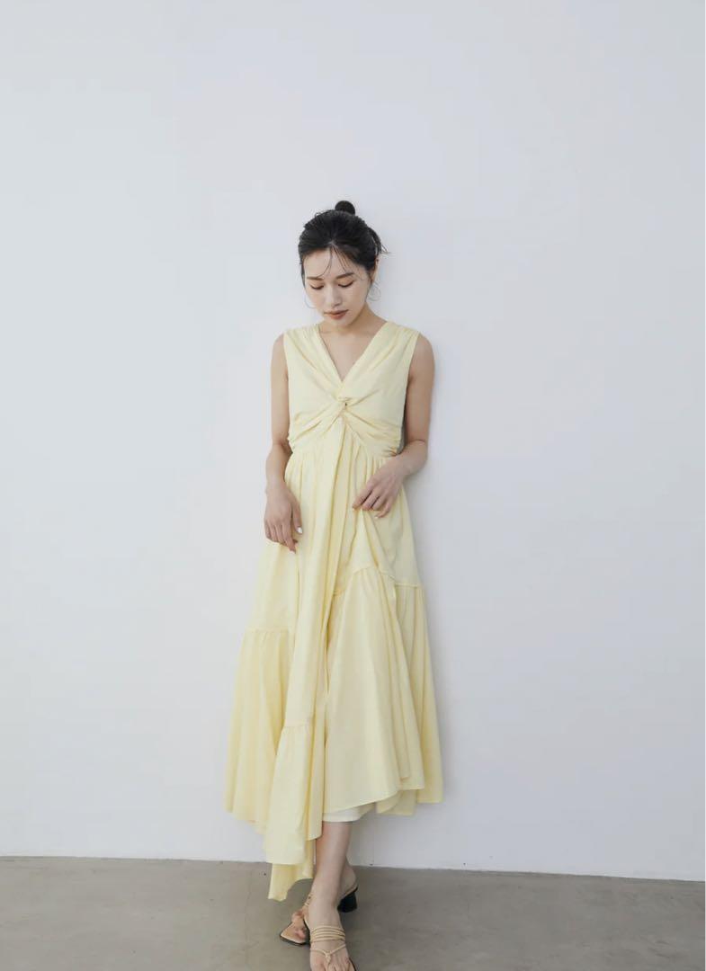 新品 ローブブラン Irregular hem twist Dress 画像2