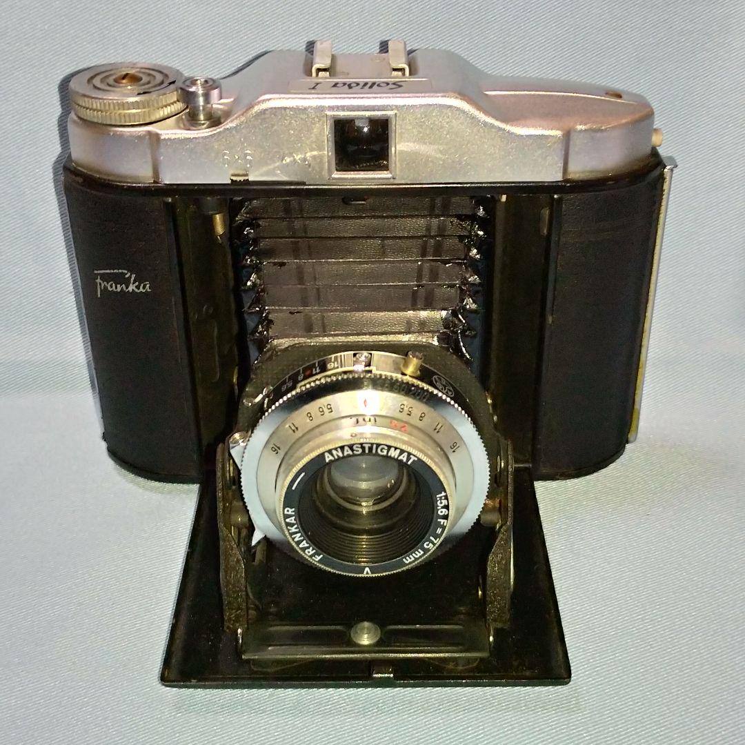 フィルムカメラ Franka Solida I Franka Solida 1 Vintage decorative Folding camera 75mm