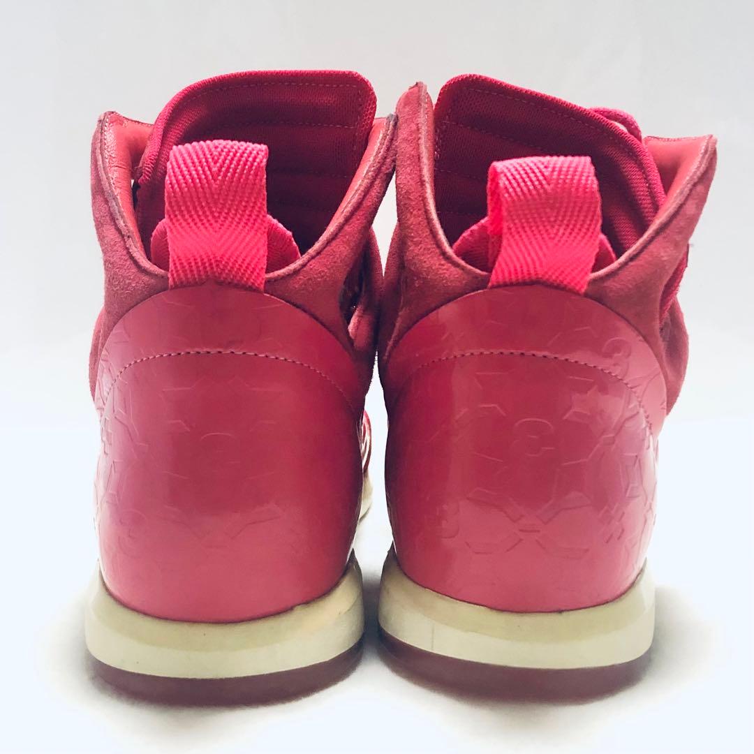 限定版 良品 箱付き ピンク ハイカットスニーカー Y-3 ヨウジヤマモト