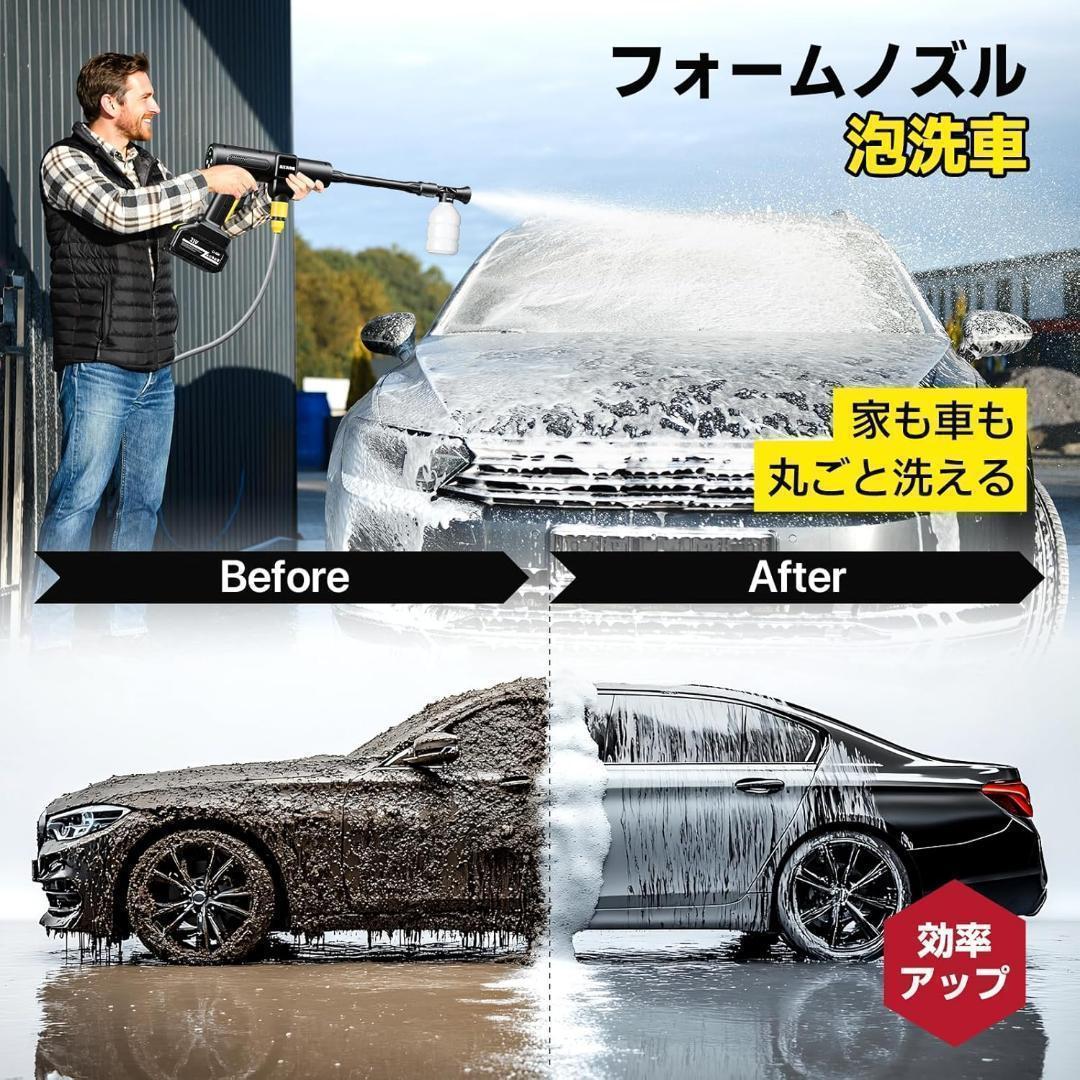 高圧洗浄機 コードレス 充電式 バッテリー式 洗車機 新品未使用 高圧洗浄機 コードレス 充電式 バッテリー式 洗車機 新品未使用