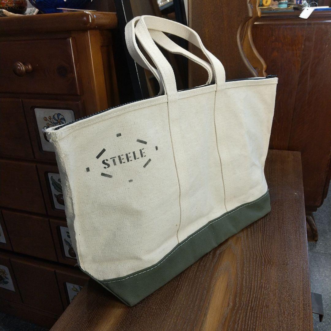 steele canvas トートバッグ キャンバストート ファスナー