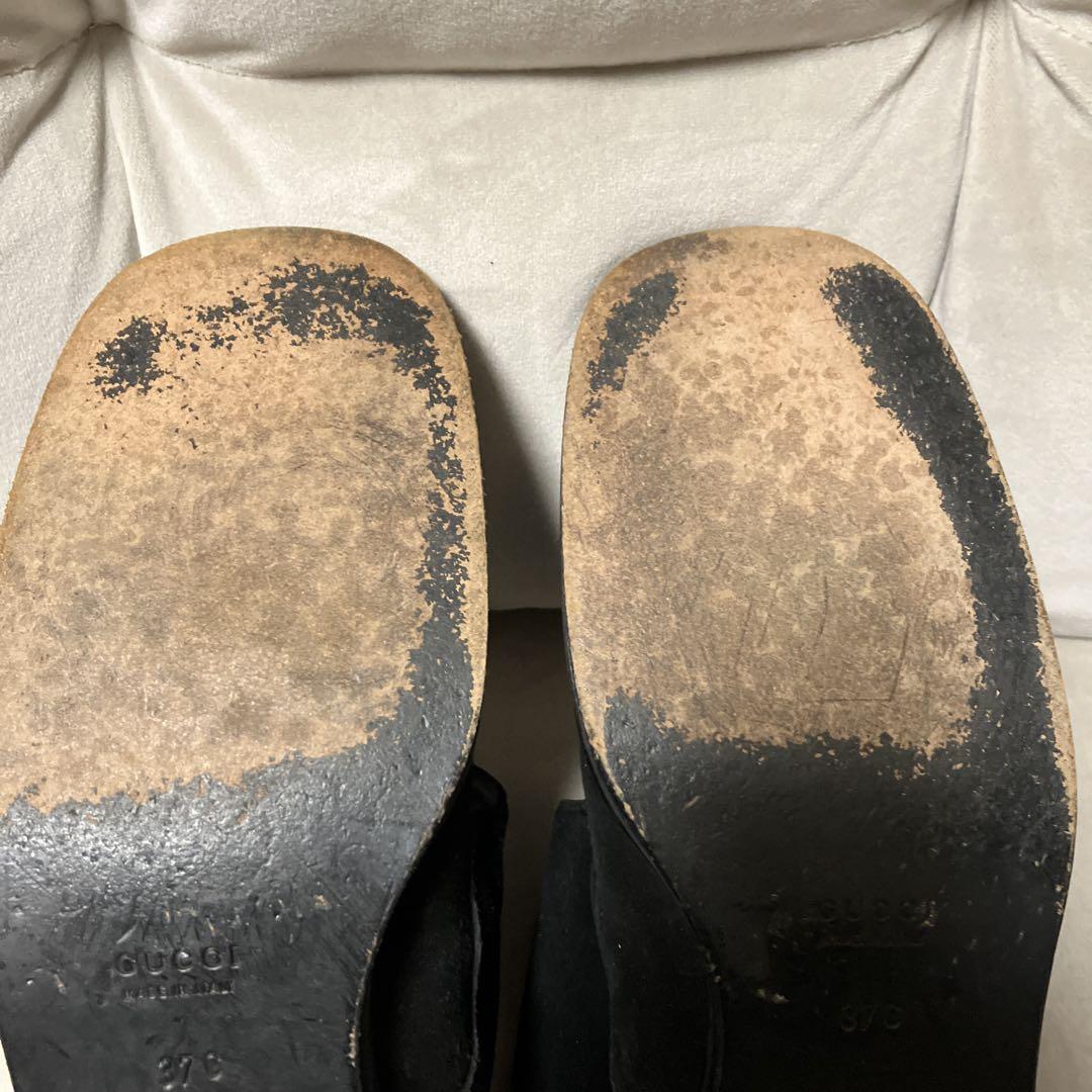 GUCCI vintageItaly 製 モンクストラップ レザーショートブーツ