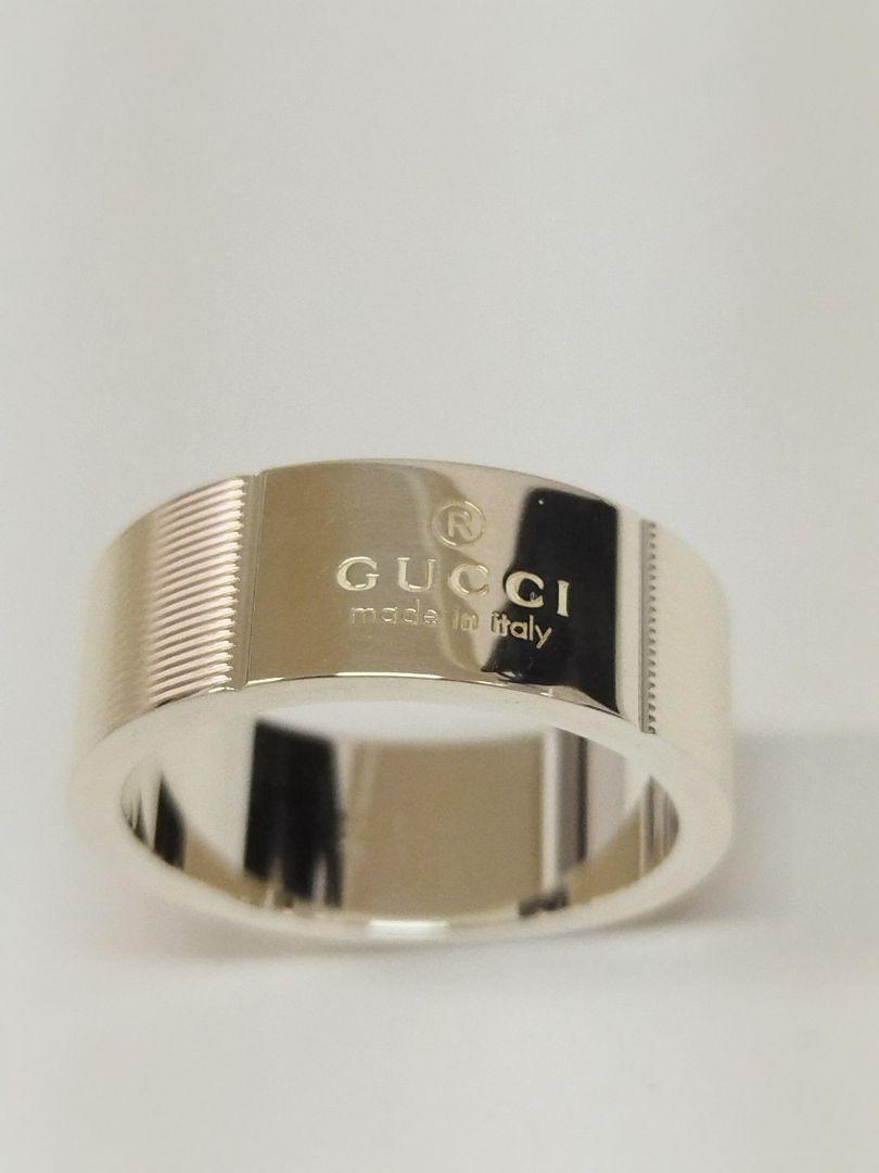 H*N様 M02162□1213 GUCCI ロゴ リング 19〜20号相当