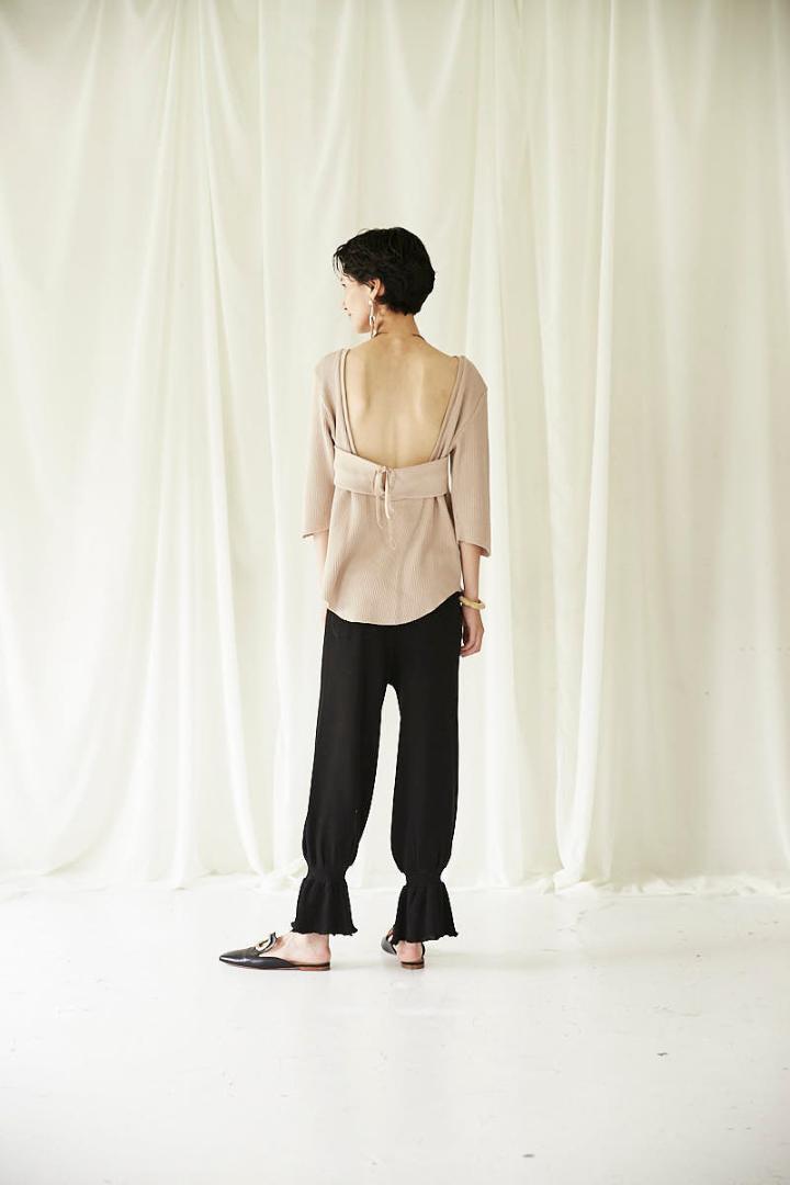 20SS Waffle Gather hem Pants KkCl4-m76863230835 Uhr ウーア 即納格安