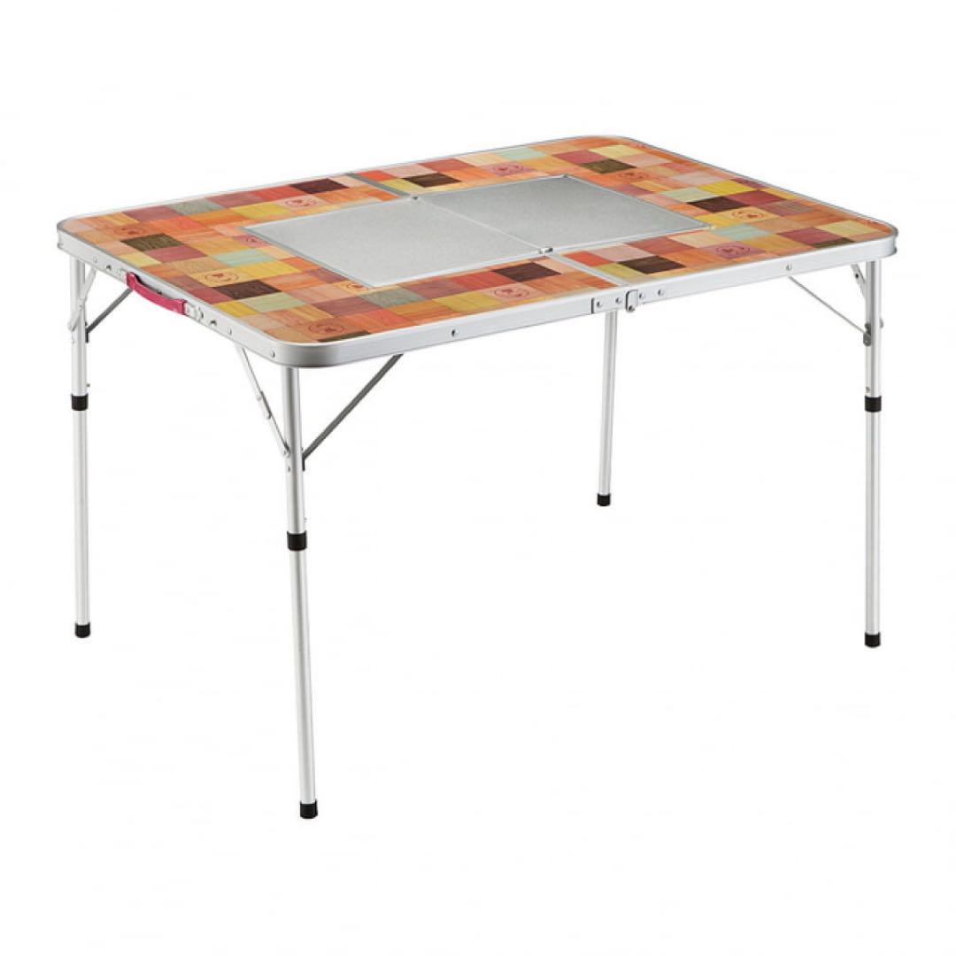 新品 コールマン テーブル ナチュラルモザイク BBQテーブル 110プラス