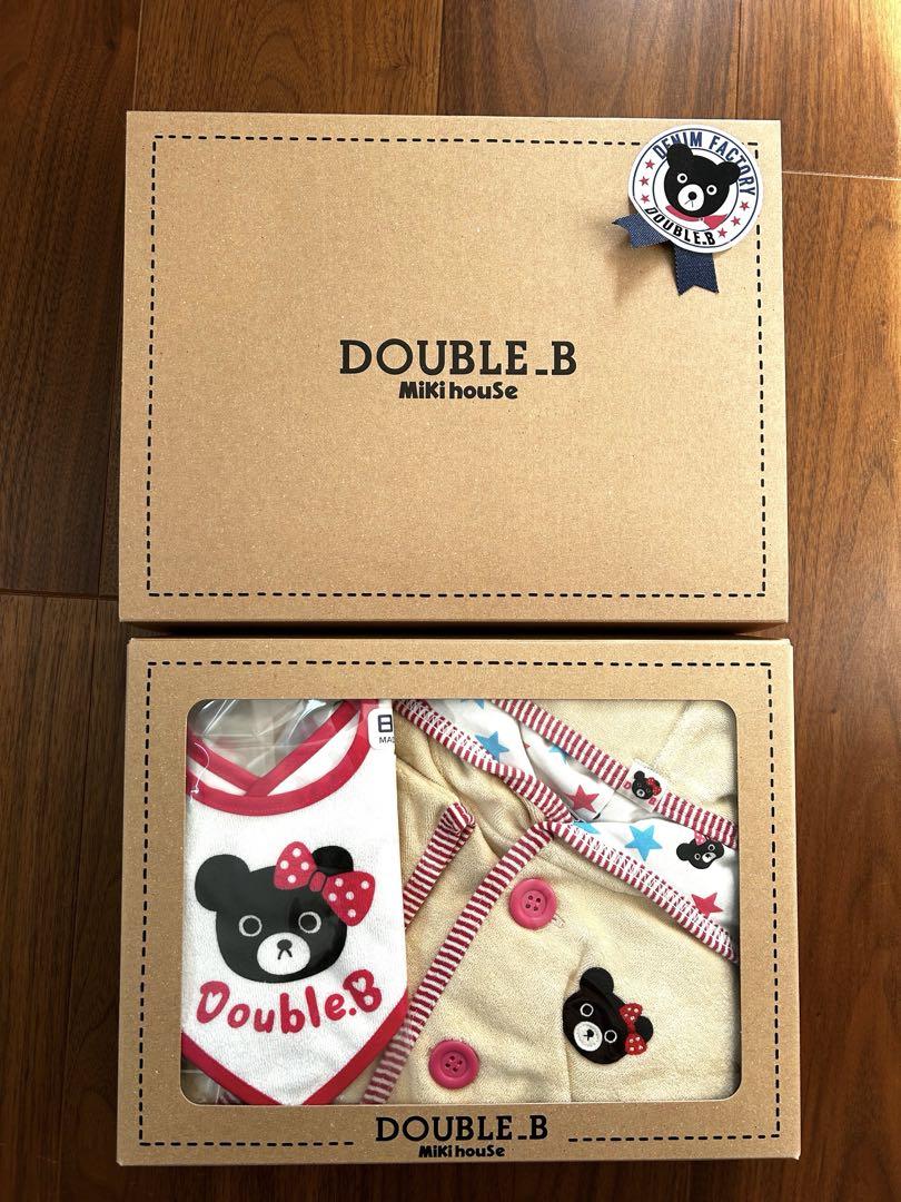 【新品未使用】ミキハウス DOUBLE B バスポンチョスタイセット