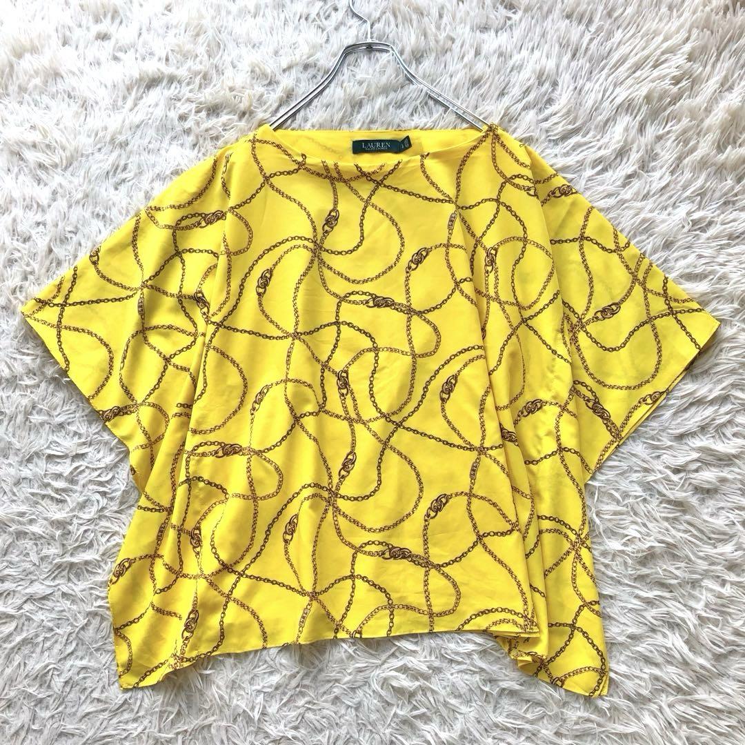 【近年モデル 極美品】ローレンラルフローレン　ブラウス　L ポンチョ風　ゆったり