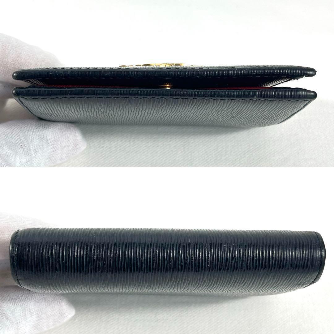 良品 プラダ ヴィッテロ ムーブ バイカラー ミニ財布 RFID・ICチップ内蔵 良品 プラダ ヴィッテロ ムーブ バイカラー ミニ財布 RFID・ICチップ内蔵