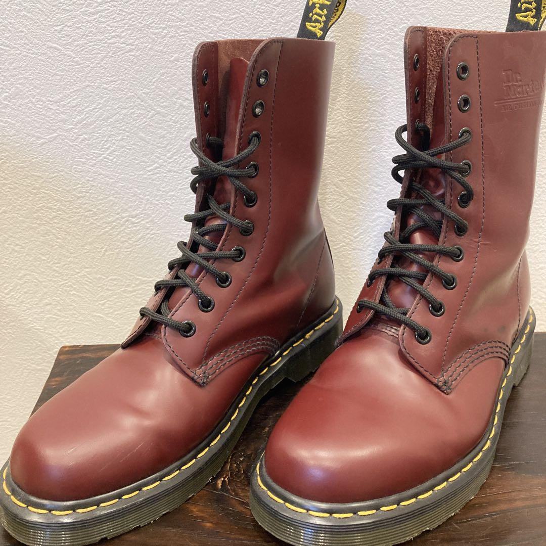 Dr. Martens 10ホール UK6 （25cm）バーガンディ