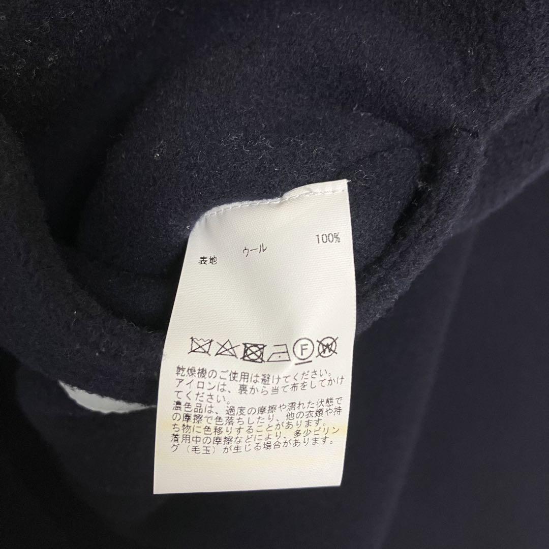 【美品】JOHN SMEDLEY ジョンスメドレー ロングーコート NAVY