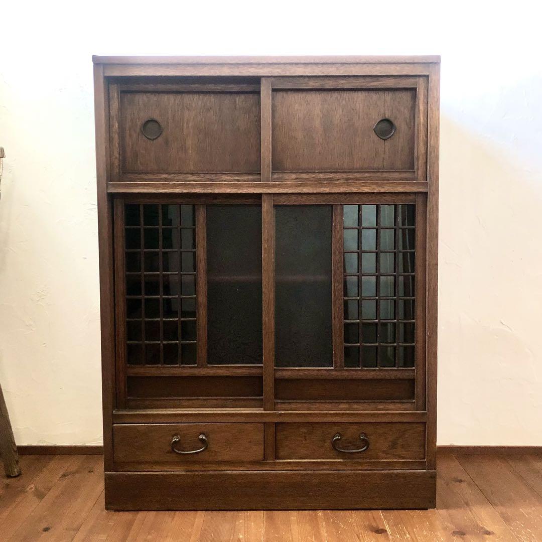 和風 昭和レトロ 水屋箪笥 茶箪笥 古家具 アンティーク古道具 和風 昭和レトロ 水屋箪笥 茶箪笥 古家具 アンティーク古道具 その他