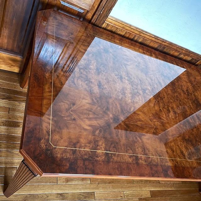 イタリア製 高級 葡萄杢 美品 ダイニングテーブル 4〜6人用