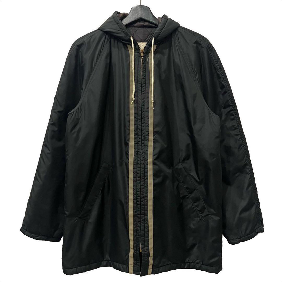 80s HEWITT MFG ナイロンフーデッドジャケット 名作 スタジャンL