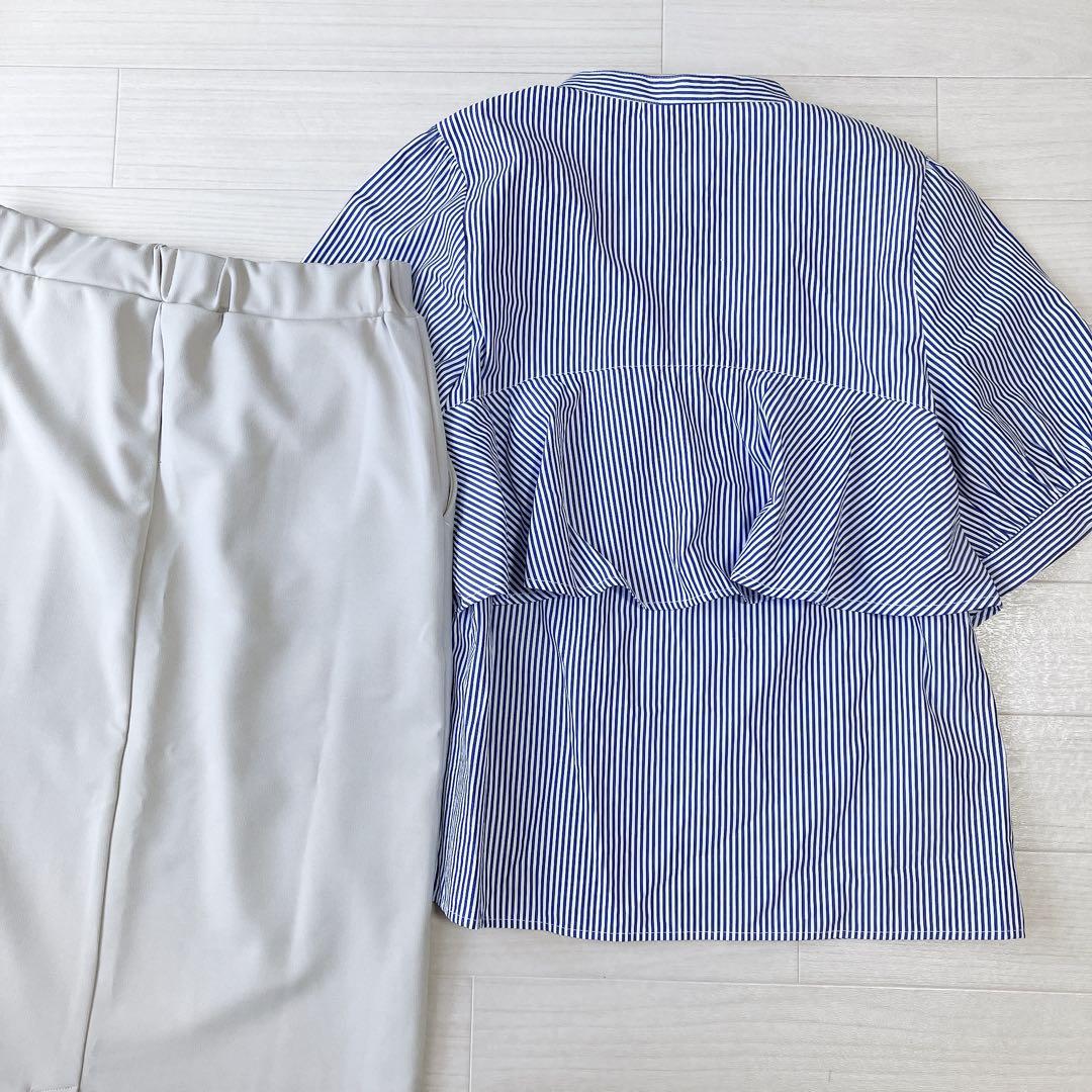 7624寒色系×大人フェミニンコーデ♡Mサイズ レディース服まとめ