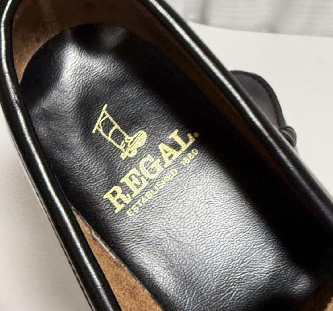 【美品】REGAL 2177 コインローファー Uチップ ブラック　レザー