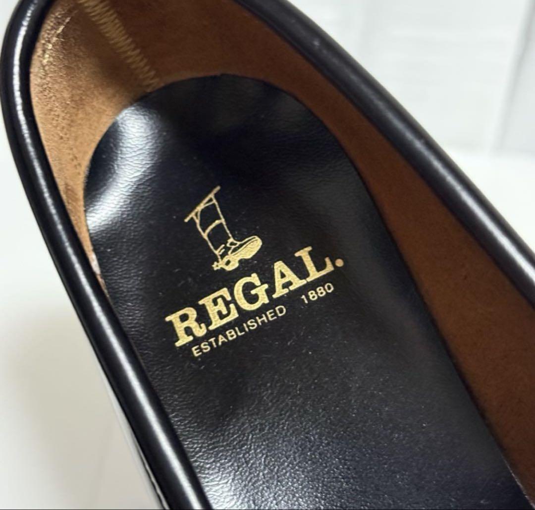 【美品】REGAL 2177 コインローファー Uチップ ブラック　レザー